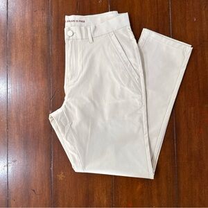 Marcus Pierce Birch Pants Men’s 31x30 Cream Performance Golf Casual Trousers